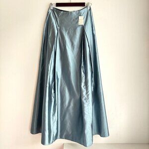Vintage Scott McClintock Iridescent Blue Maxi Prom Skirt NEW 8/Small